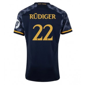 Real Madrid Antonio Rudiger #22 Gostujuci Dres 2023-24 Kratak Rukavima